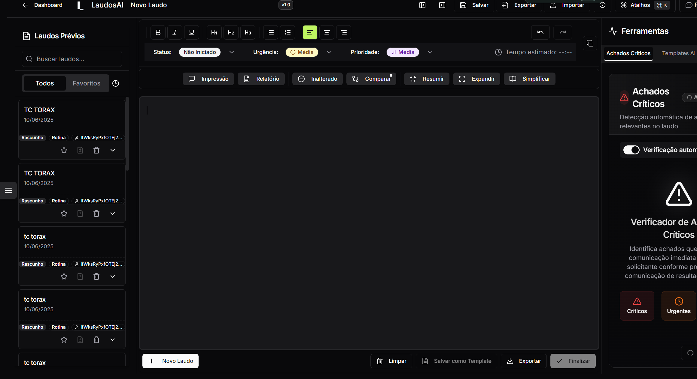 LaudosAI Interface